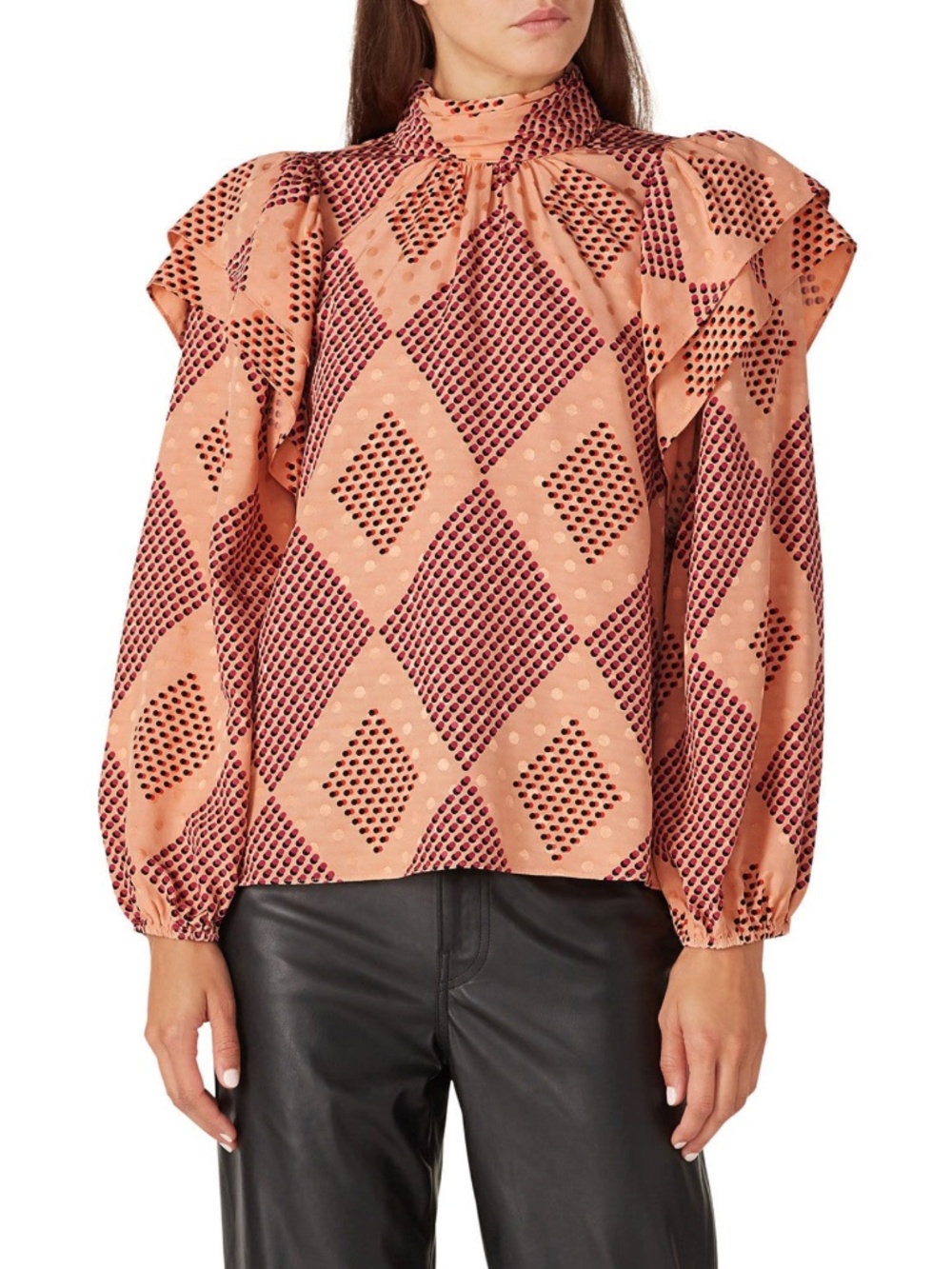 Hofmann Copenhagen Bella Ruffled Blouse Size 8